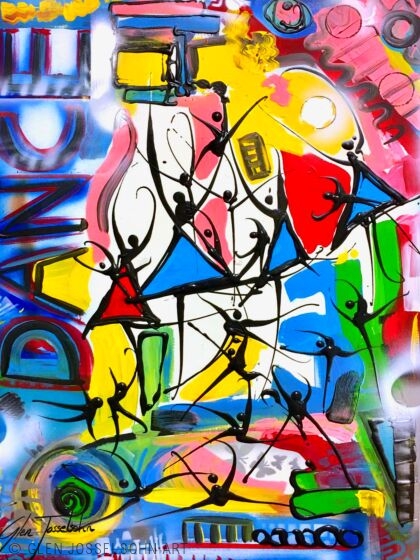 Abstract Celebration of Colour