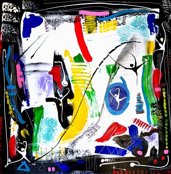 Abstract Storm of Movement