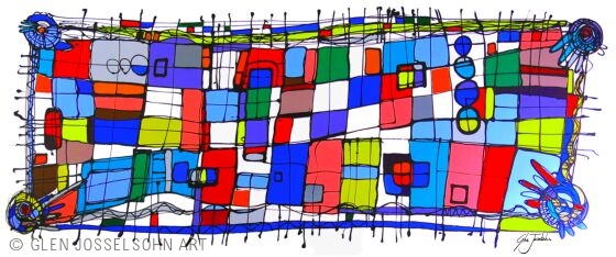 Abstract Festival of Squares